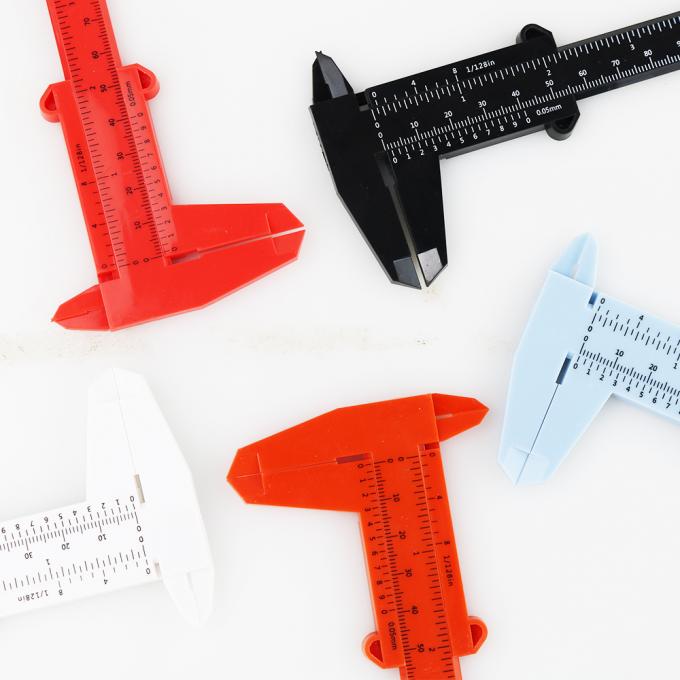 0-150mm Pengukur Ruler Double Foot Plastik Vernier Caliper 1