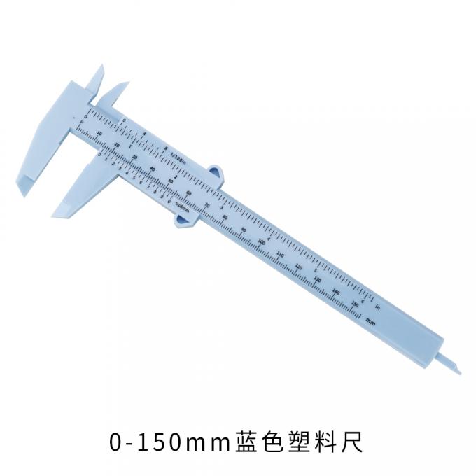 0-150mm Pengukur Ruler Double Foot Plastik Vernier Caliper 5
