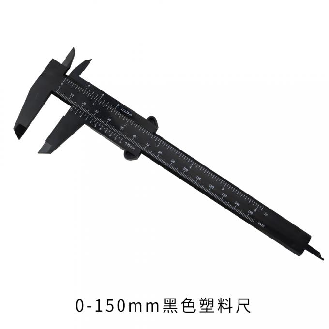 0-150mm Pengukur Ruler Double Foot Plastik Vernier Caliper 4